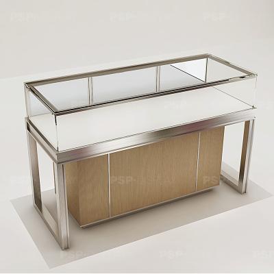 China Modern Good Quality Shopping Mall Modern Commercial Jewelry Glass Counter Kiosk for sale