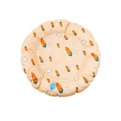 China Travel Cartoon Cat Nest Pet Ice Mat For Cooling Soft Ice Gel Pet Bed Mat for sale