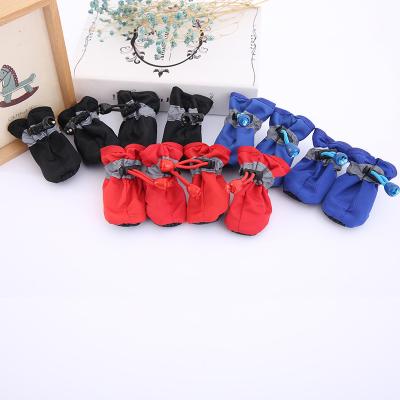 China Viable Dog Shoes For Mesh Zipper Dog Booties Nylon Warm Indoor Puppy Sidewalk Non-Slip Pet Shoes for sale