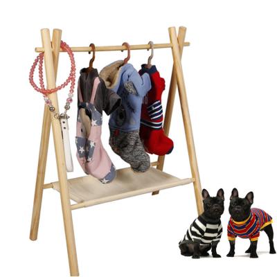 China Solid Wooden Hanger 2021 New Viable Pet Cat And Dog Hammock Can Hang Clothes Pet Sleeping Sofa for sale