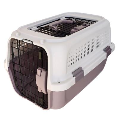 China New Style Sustainable Airline Dog Travel Cage Pet Carrier Box Approved Puppy Kitten Traveling Crate Cat Carrier for sale