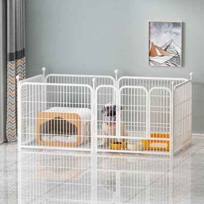 China Amazon Pet Fence For Dog Indoor /outdoor Sustainable Durable Portable Pet Mental Cages for sale