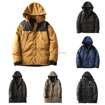 China Anti-wrinkle 7 color men's jacket coat thickened winter warm coat casual hooded coat cotton filled men's long sleeve top for sale