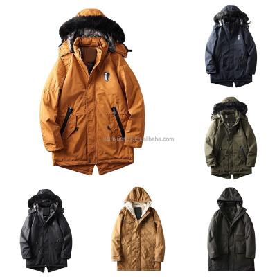 China Autumn And Winter Men's Color Anti-wrinkle Detachable Hooded Thickened Cotton Padded Jacket for sale