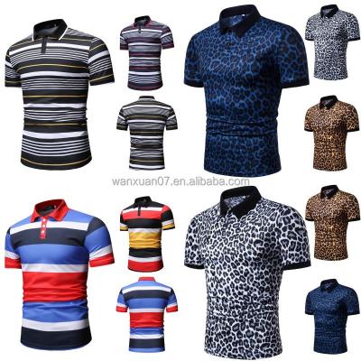 China Parride Customized Print Polyester Spandex Blend Golf Polo Shirt Men's Customized Sublimation Shirt for sale