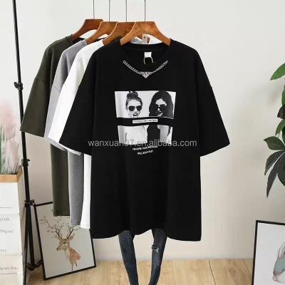 China 2023 New QUICK DRY Women's Casual Short Sleeve T-shirt Printed Large Women's T-shirt for sale