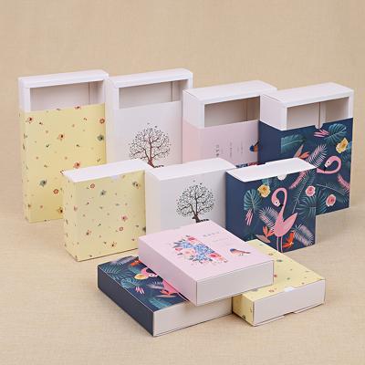 China Recycled Materials Custom Design Color Drawer Cardboard Box Gift Paper Packaging Box Logo Size Custom Drawer Cardboard Packaging Box for sale