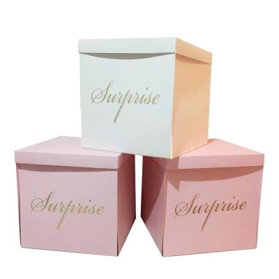 China Reused mysterious romantic gift box creative proposal explosion surprise birthday party gifts materials surprise gift box for sale