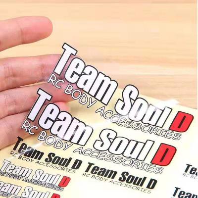 China Waterproof Custom Label Logo Stickers Printing PVC Vinyl Sticker Clear Transparent Adhesive Label Logo Printing for sale