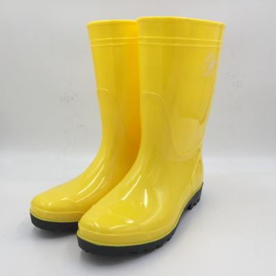 China Wholesale Anti-chemical/HN304G Calf Work Boots Men's Wide Anti-skid Poultry Farm Waterproof PVC Boots for sale