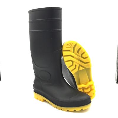 China Durable foot HN-310Shipping protective and handling wholesale steel rubber rubby boots construction safety PVC men shoes knee toe boots for sale