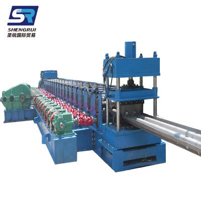 China Factory High Yield Two Or Three Waves Road Guard Fence Steel Crash Barrier Forming Machine for sale