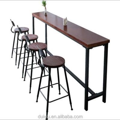 China Long Bar Table Bar Table Industrial Wooden Cocktail Table for sale