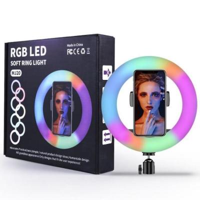 China 8 inch PORTABLE LED Photographic Light RGB Ring Light with Dimmable Color Mode Function for Selfie Fill Light Photography for sale