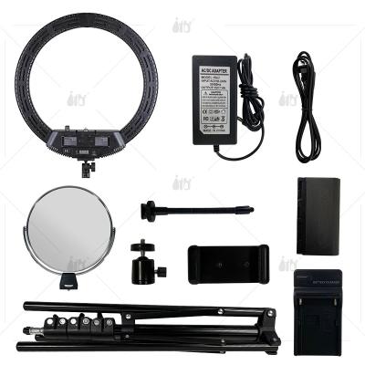 China 18 Inch PORTABLE LED Ring Light with Tripod Stand for Fill Light Photography Selfie Live Streaming Video Shooting for sale