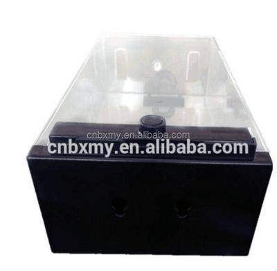 China security box anti theft eas dvd show case security display have hook can hang anti theft plastic box for sale