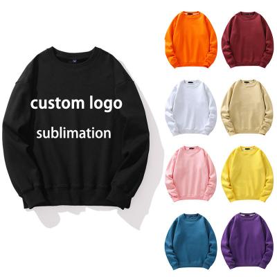 China Sublimation Crewneck Polyester Heat Transfer Unisex Oversized Sweatshirts Viable Wholesale Custom Mens Sweatshirts Plain Logo 100% Oversized Sweatshirts for sale