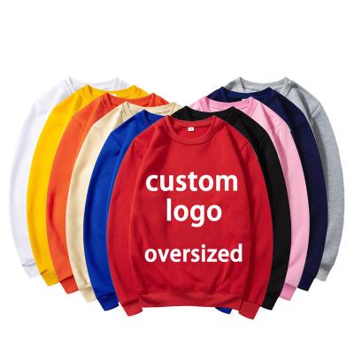 China Custom Logo Mens Sublimation Polyester Crewneck Long Sleeve Crewneck Sweatshirts 100% Blank Viable Wholesale Plain Sweatshirts for sale