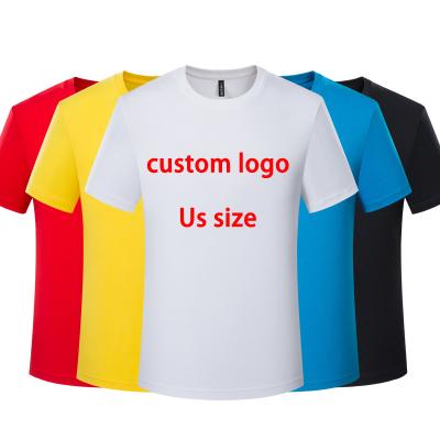 China High Quality Viable Cotton Men's Plain 3D Tees Printing Plain T-shirt USA Size Custom Logo Blank T-shirts for sale