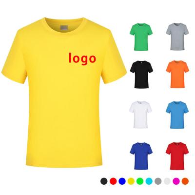 China Viable Wholesale Custom Print Logo Embroidery Plain White Loose T-shirt Men's Leisure 100% Cotton T-shirts Short Sleeve T-shirts for sale