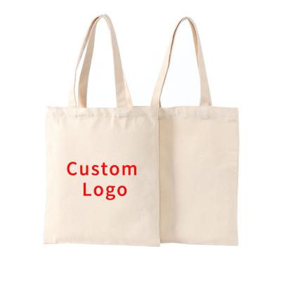 China Logo Custom Eco Reusable Shopping Handled Bags Tote Bags Printing Blank Casual Women's Shopping Girls Canvas Bags for sale