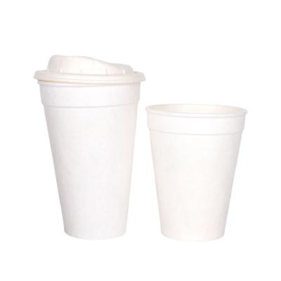 China Hot Sale Biodegradable Disposable 100% Biodegradable Cornstarch Porcelain Anti-Hot Coffee Cup for sale