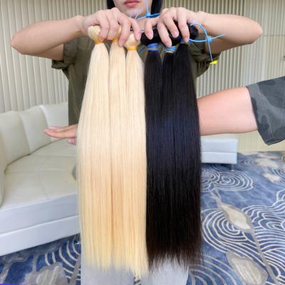 China Silky Straight Wholesale Virgin Hair Bundle Raw Wave Cuticle Aligned Hair, Hair Bundles With Closure Vendors, Bone Straight With Bundles for sale