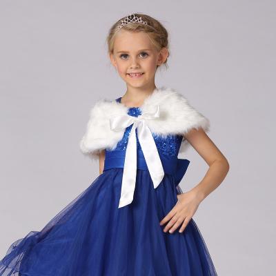 China European style lovely winter children's clothing girl wedding dress children's birthday party warm matching coat for girls for sale