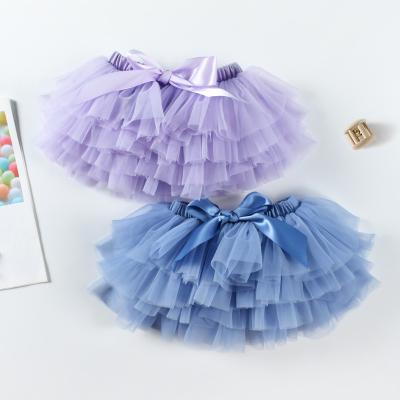 China Anti-wrinkle wholesale tulle lil girl skirts 2 pieces set infant babies and clothing sets skirt top for kids for sale