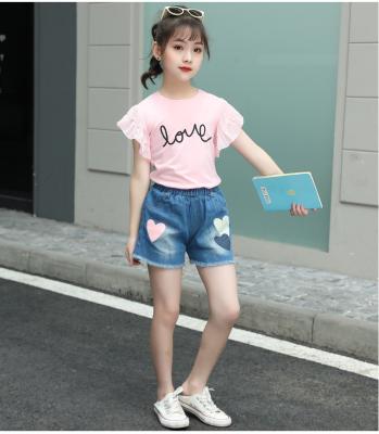 China 2021 Wholesale Soft Custom Sellers Boutique Baby Clothes Toddler Girls Kid Clothing Set For 2 To 6 Years Old for sale