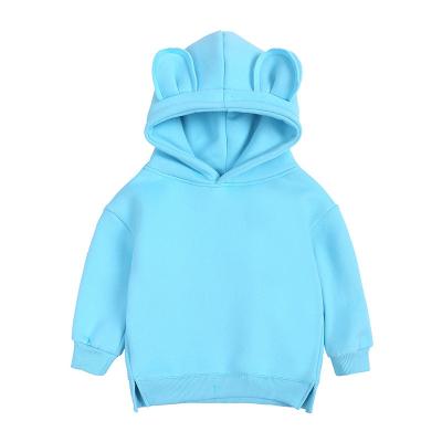 China Custom Print Boys Kids Fleece Wholesale High Quality Breathable Sweatshirt Cute Ears Design Boys Winter Hoodies for sale