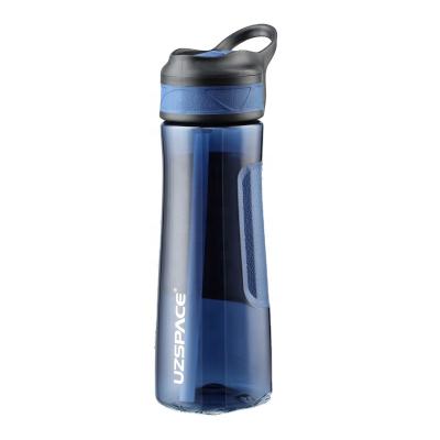 China UZSPACE 670ml Sustainable Leak Proof & BPA Free, No Smell Water Bottle With Straw for sale