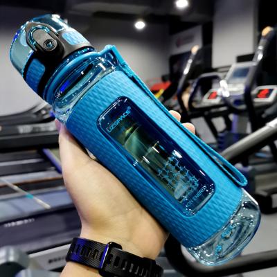 China 500ml-800ml-1200ml-1.5L UZSPCE Tritan BPA Free Viable Outdoor Sports Plastic Water Bottle for sale