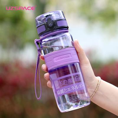 China UZSPACE Viable Wide Mouth Tritan Bottle BPA Free Plastic Water Bottle Customized Logo Sport Drinking Bottle for sale