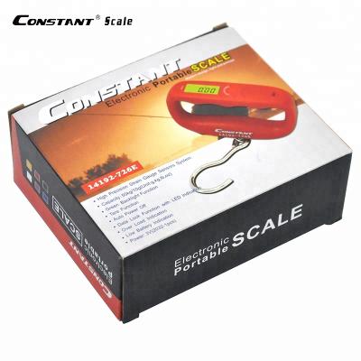 China Weight measuring Constant-726E 50kg/50g fashionable design plastic cleek Digital Electronic Luggage Scale for sale