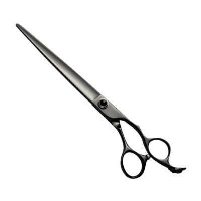 China New Good Quality BPT03 Stainless Steel Viable BLACK Pet Grooming Shear Dog Scissors for sale