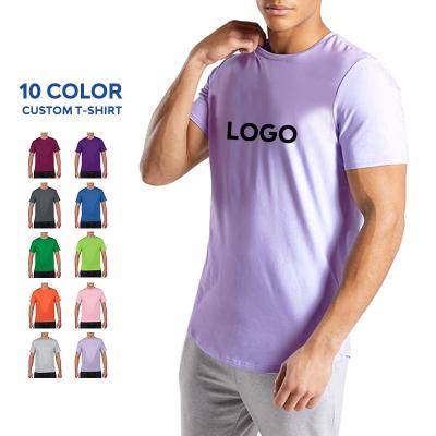 China Wholesale 150gsm Anti-Wrinkle Custom Embroidery Plain Cotton White T-shirt 100% LOGO Printing T-shirts For Men for sale