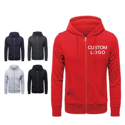 China Hot Selling Anti-Wrinkle 300g Workout Zipper Hoodie Customized Logo Pullover Hoodie Plus Size Long Sleeve Hoodie for sale