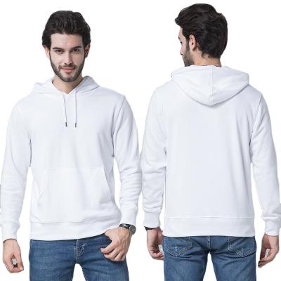 China High Quality 300g Cotton Anti-wrinkle White Branded Hoodie Street Wear Slim Fit Fashion Custom Hoodies Pullover Men for sale