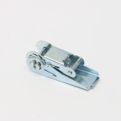 China China Manufacture Steel Quality 1 Inch 25mm*800kg White Galvanized Ratchet Buckle for sale