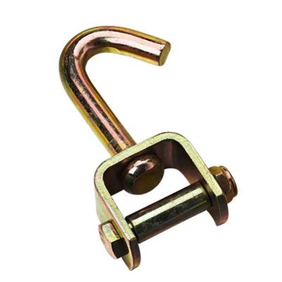 China Heavy Industry 2 Inch Security Windows Hook With Threaded Shank Eye Screw Metal Wire Screw Tapping Hook for sale