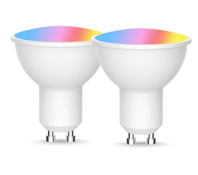 China Residential App Tooth Smart Bulb 5W RGB LED 2700-6500K GU10 WiFi Remote Control Alexa Google Household Spotlight Light Blue Lamp for sale