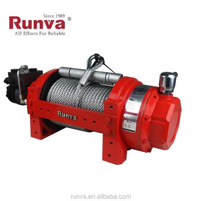 China CRANK Factory Wholesale High Quality Industrial Portable 12V Runva 10000 lbs 4.5t Hydraulic Winch Manufacturers for sale