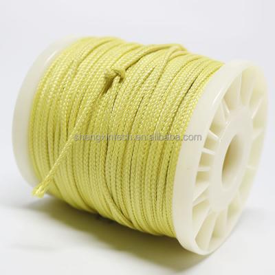 China Aramid Braided Solid 1.0mm 3/64 Inch 120 lbs Braided Aramid Line for sale