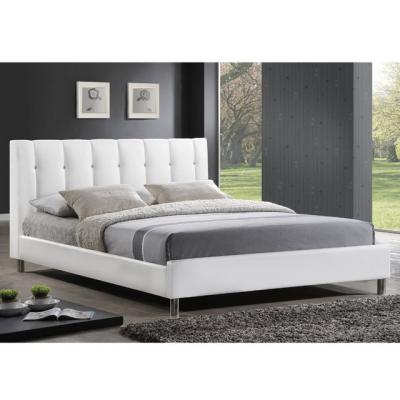 China Nailhead Trim Synthetic Factory Direct Leather Bed With Studs for sale