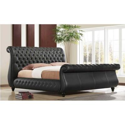 China Assembly Need Modern Leather Bed Bracket Slatted Backrest Bed SS8083 for sale