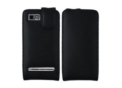 China Black Anti-Wear Vertical Leather Case PU Phone Cover For Motorola Motoluxe XT615 for sale