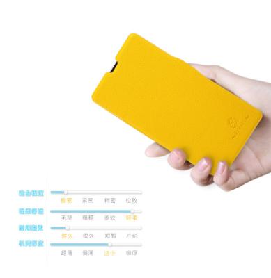 China Ultra Slim Sony Xperia Leather Case , Yellow M36h Xperia ZR Cover for sale