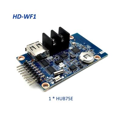 China HUB75 LED sign control card, indoor full color text and image display control card, only support conventional IC, ICN2038S, 5020 HD-WF1 for sale