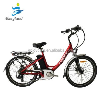 China Aluminum alloy electric city bike for lady use for sale